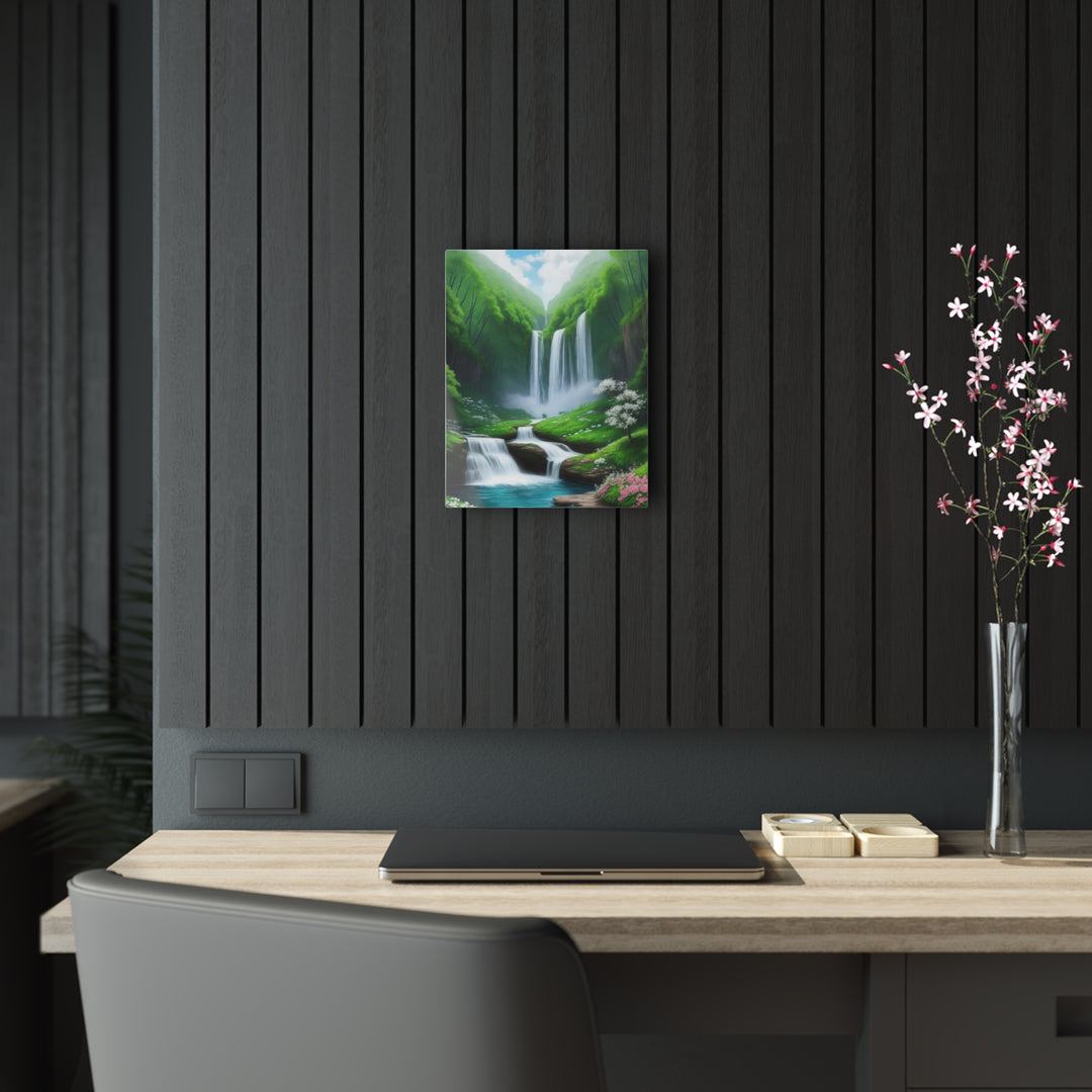 🍃 Enchanting Waterfalls in Lush Greenery 🌳 - Creative Canvas Corner