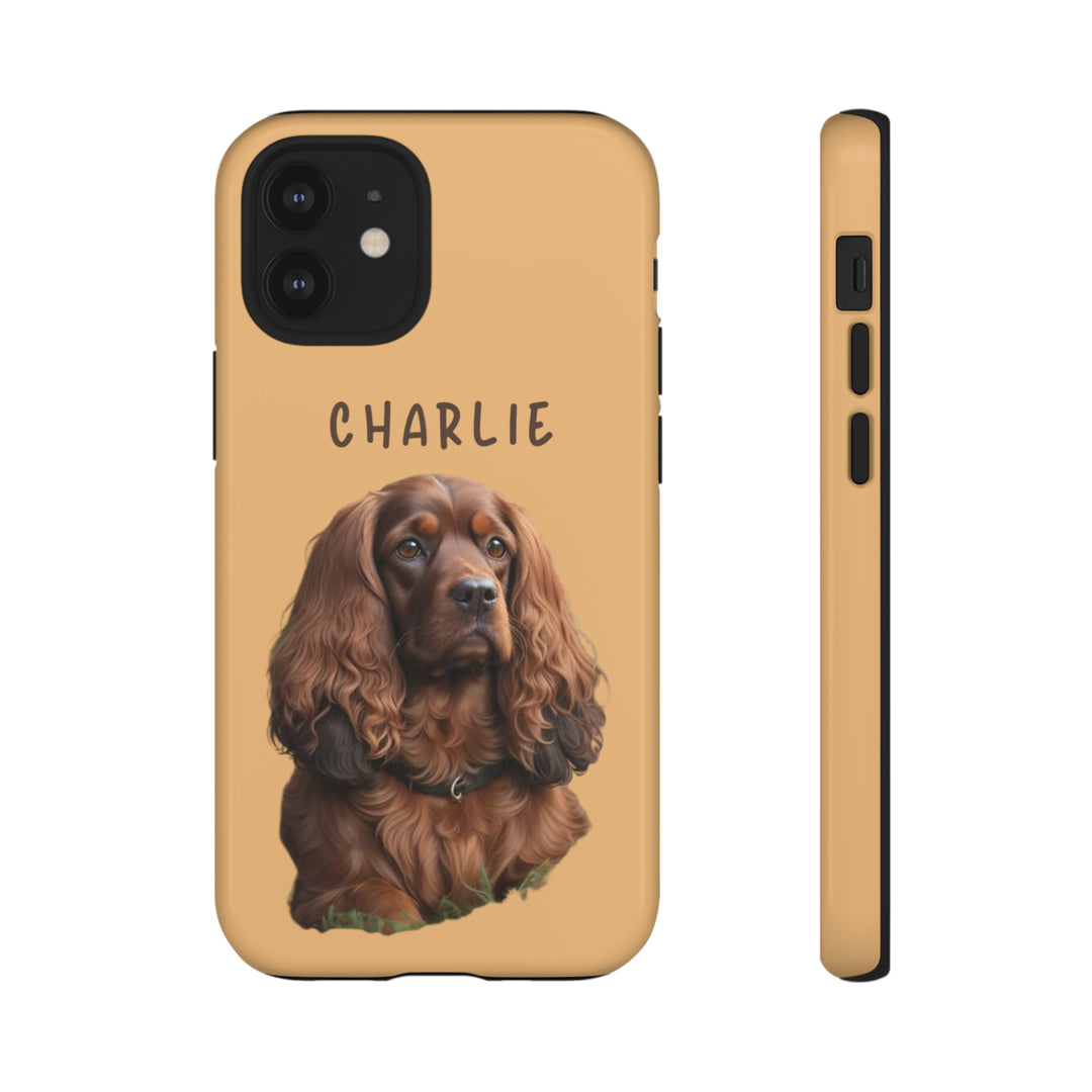 Custom Cocker Spaniel Pet Phone Case with Photo and Name - Dog Lover's Choice - Creative Canvas Corner