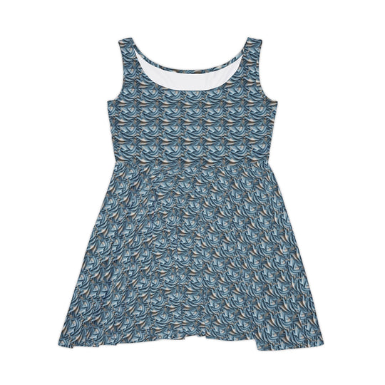 Sleeveless Summer Skater Dress - Retro Breeze