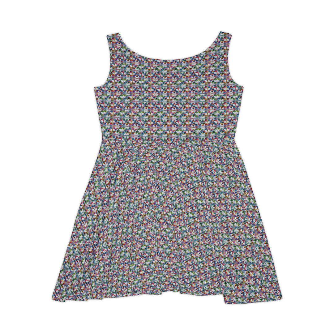Prism Shard Vibe Women Skater Dress