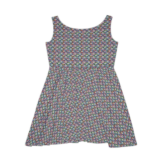 Prism Shard Vibe Women Skater Dress