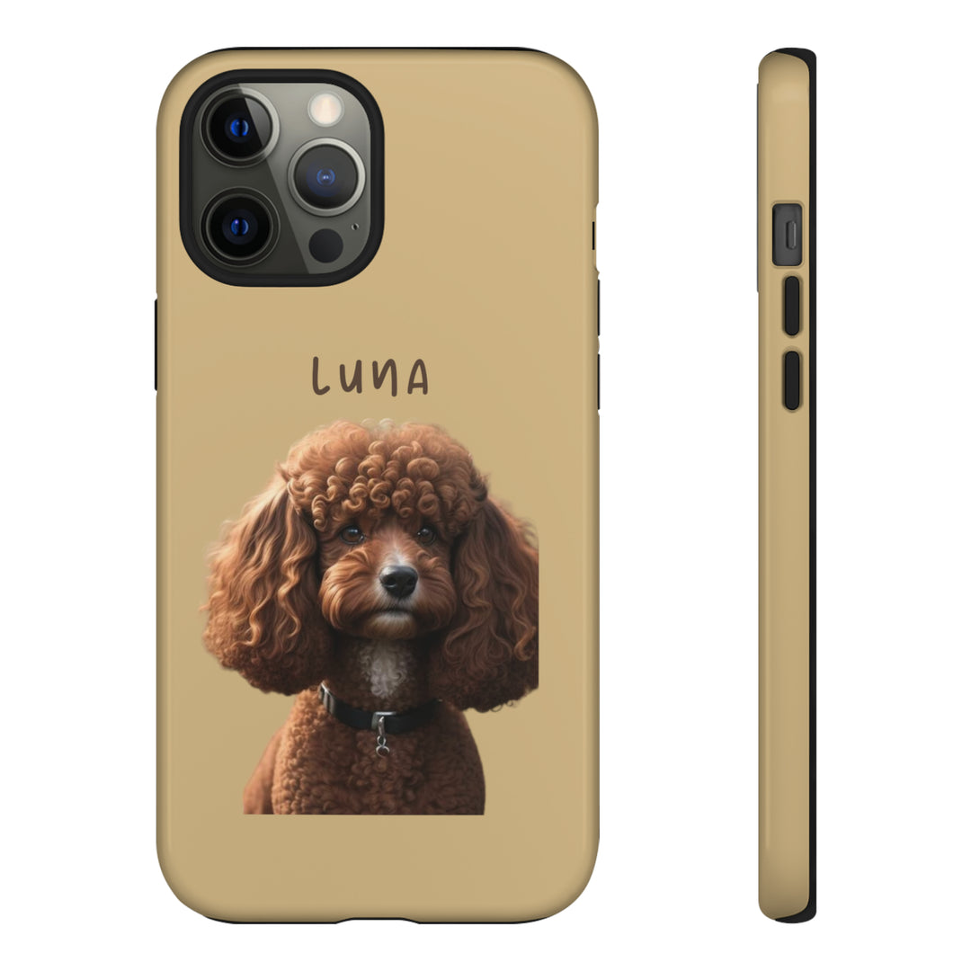 Custom Poodle Pet Phone Case with Photo and Name - Dog Lover's Choice - Creative Canvas Corner