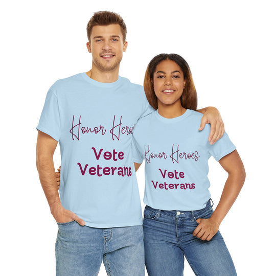 🗳️ Vote for Veterans: Honoring Our Heroes T-Shirt 🎖️ - Creative Canvas Corner