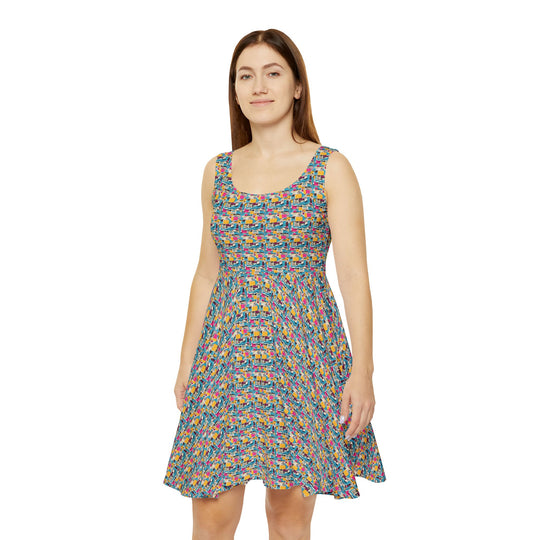 Wall Poster Vibe Women Skater Dress