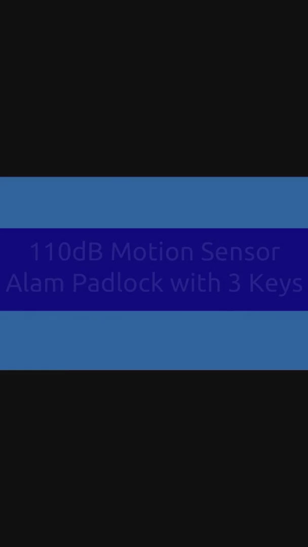 Motion Sensor Security Padlock Siren Alarm Lock 50% OFF