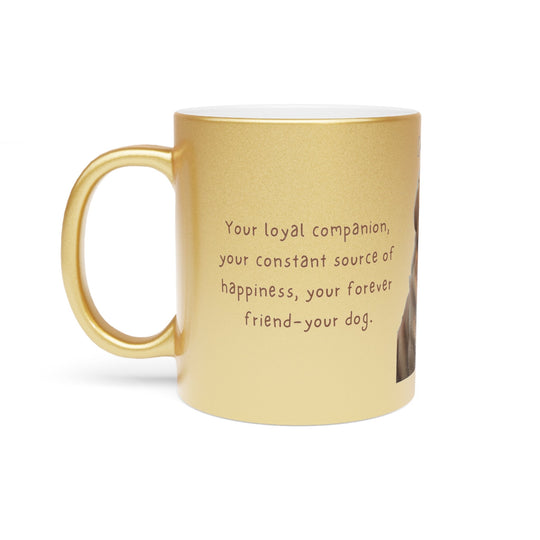 Best Metallic Mug (Silver\Gold), 11 oz - Creative Canvas Corner