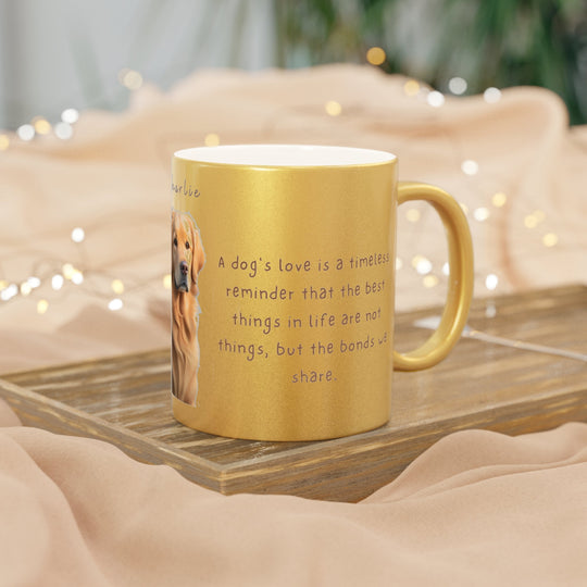 Best Metallic Mug (Silver\Gold), 11 oz - Creative Canvas Corner