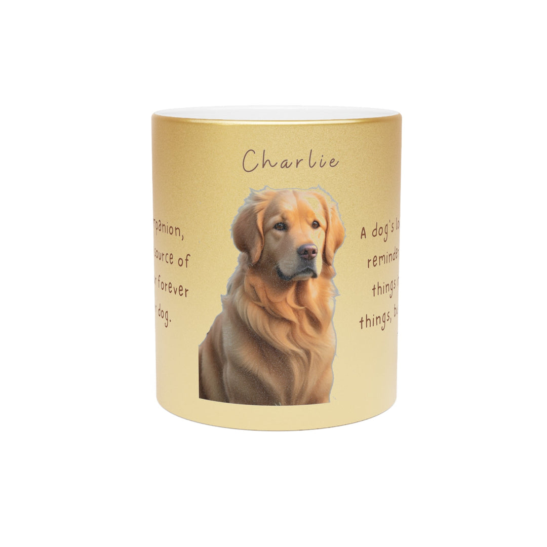 Best Metallic Mug (Silver\Gold), 11 oz - Creative Canvas Corner