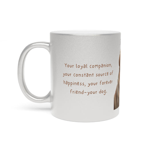 Best Metallic Mug (Silver\Gold), 11 oz - Creative Canvas Corner