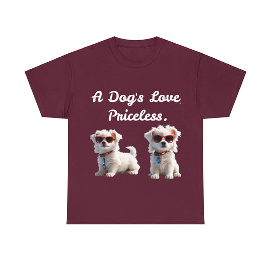 Cute Puppy tshirt, Puppy tshirt, white puppy tshirt, Cute Dog T Shirt - Creative Canvas Corner