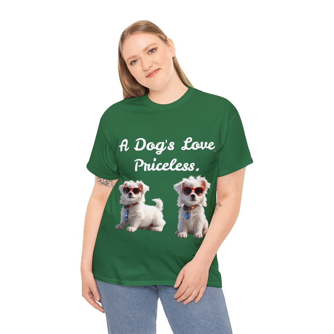 Cute Puppy tshirt, Puppy tshirt, white puppy tshirt, Cute Dog T Shirt - Creative Canvas Corner