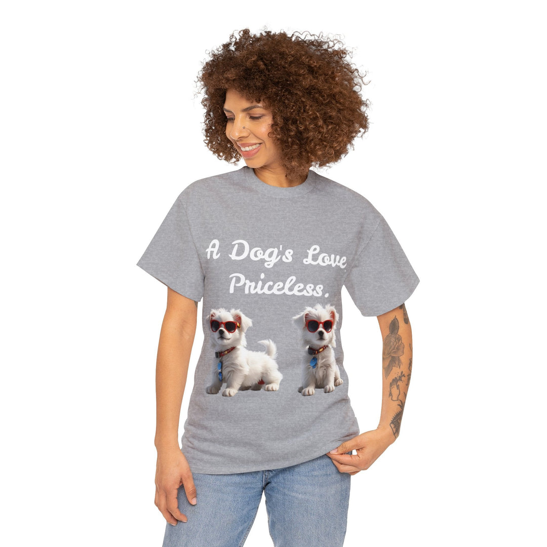 Cute Puppy tshirt, Puppy tshirt, white puppy tshirt, Cute Dog T Shirt - Creative Canvas Corner