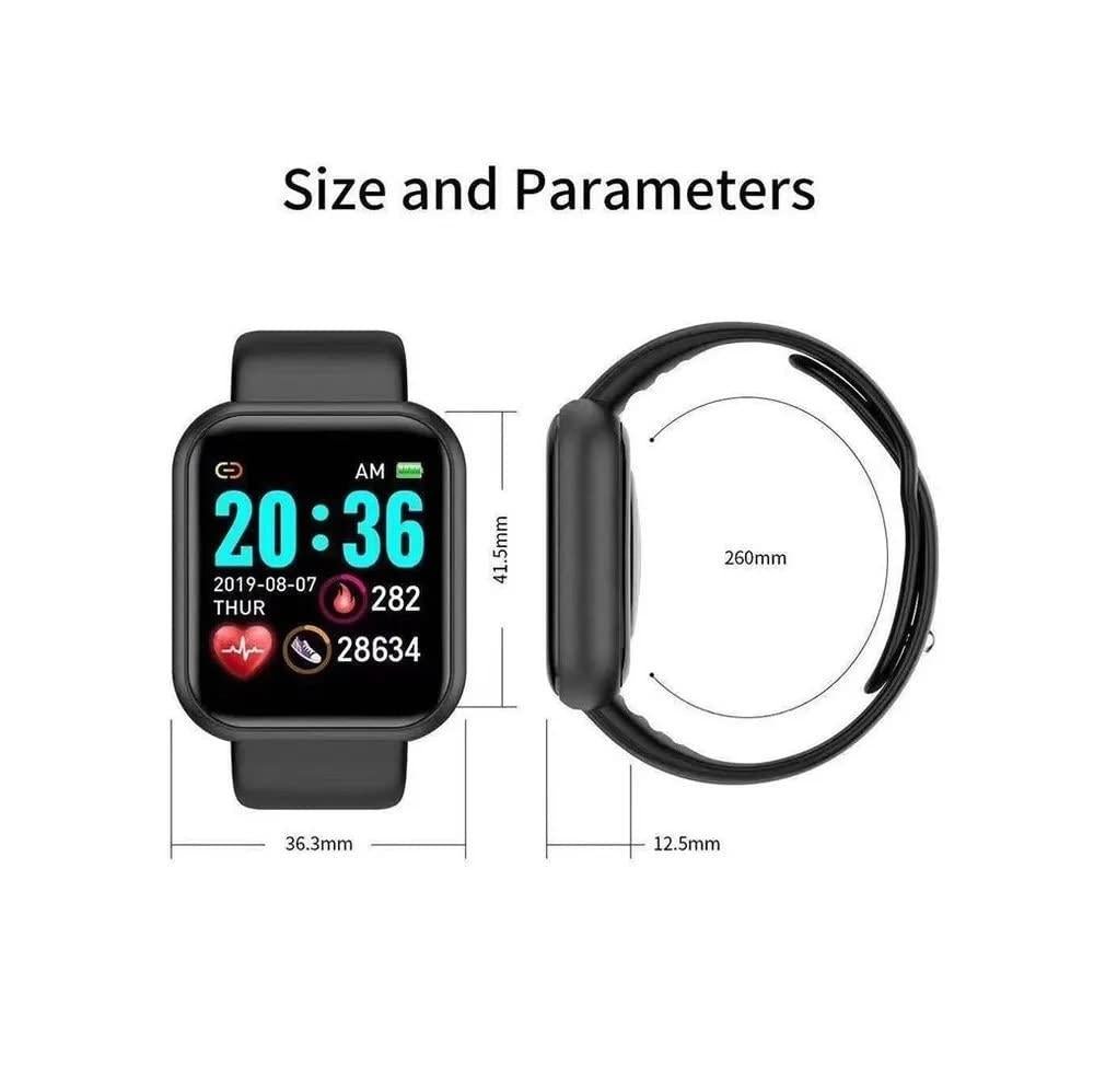 D20 Bluetooth Wireless Smart Watch Fitness Band - Creative Canvas Corner