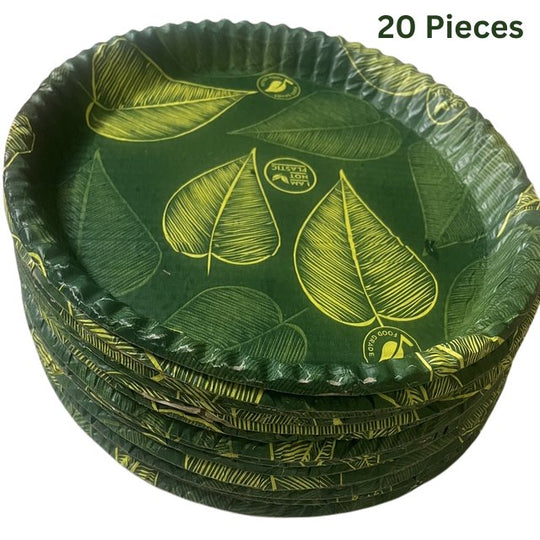 Disposable paper plates (20 Pieces) - Creative Canvas Corner