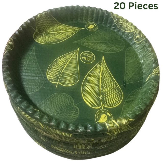 Disposable paper plates (20 Pieces) - Creative Canvas Corner