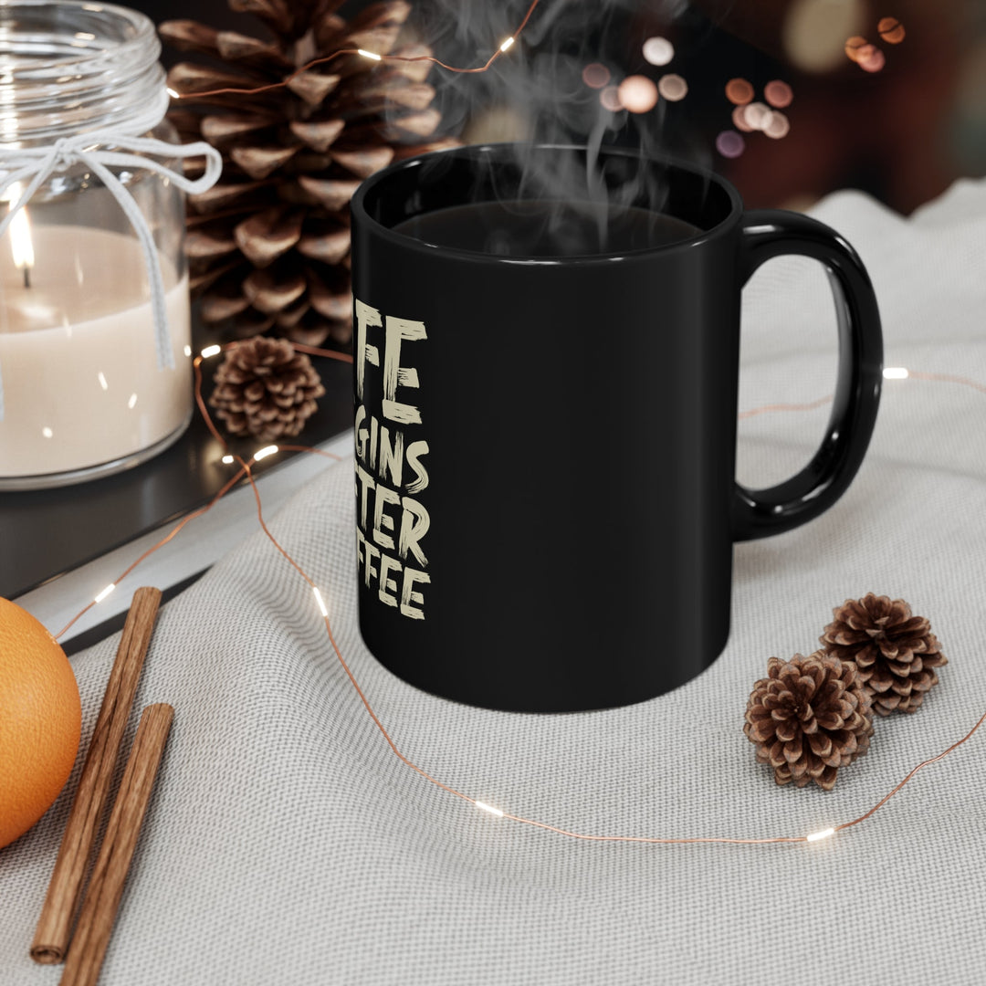 Eclipse Elegance 11oz Black Mug - Creative Canvas Corner