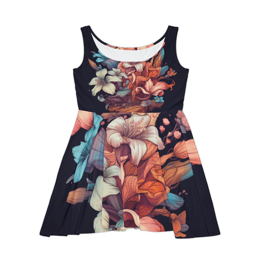 Ethereal Blooms Women's AOP Skater Dress - Creative Canvas Corner