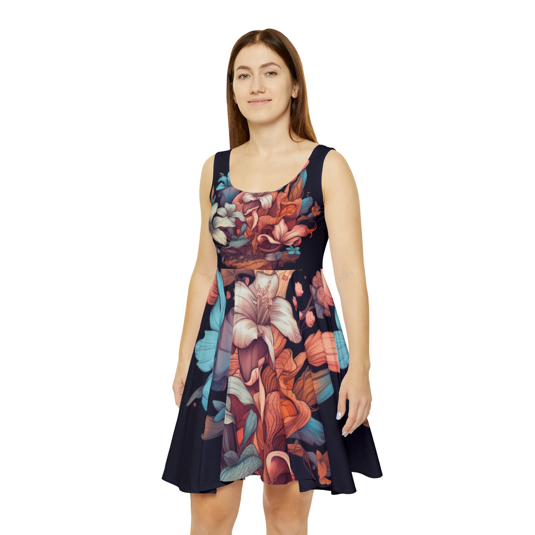 Ethereal Blooms Women's AOP Skater Dress - Creative Canvas Corner