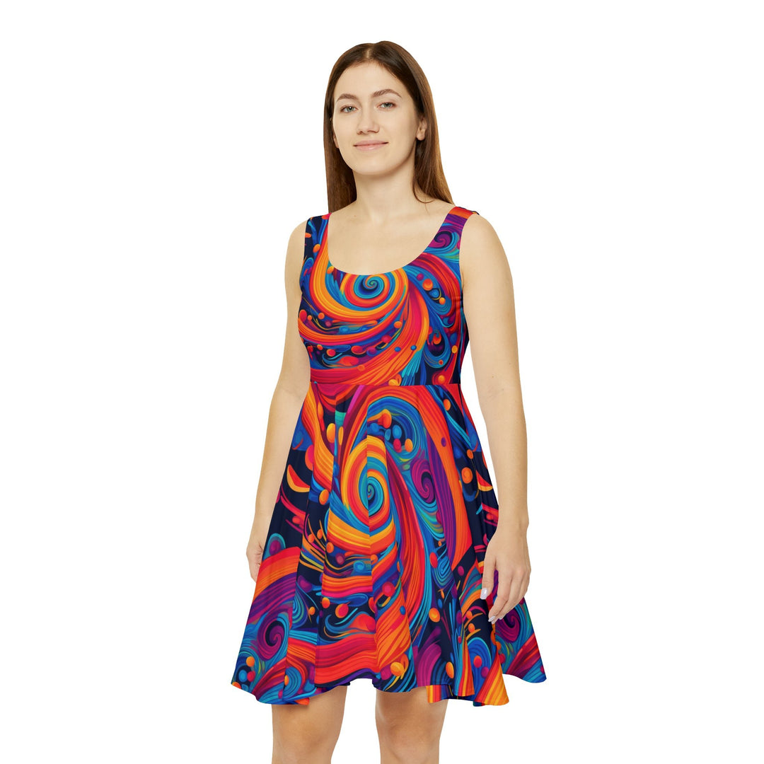 Ethereal Breeze Women's AOP Skater Dress - Creative Canvas Corner