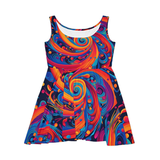 Ethereal Breeze Women's AOP Skater Dress - Creative Canvas Corner