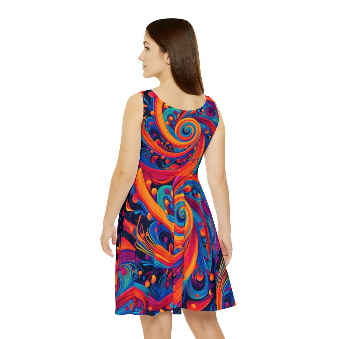 Ethereal Breeze Women's AOP Skater Dress - Creative Canvas Corner