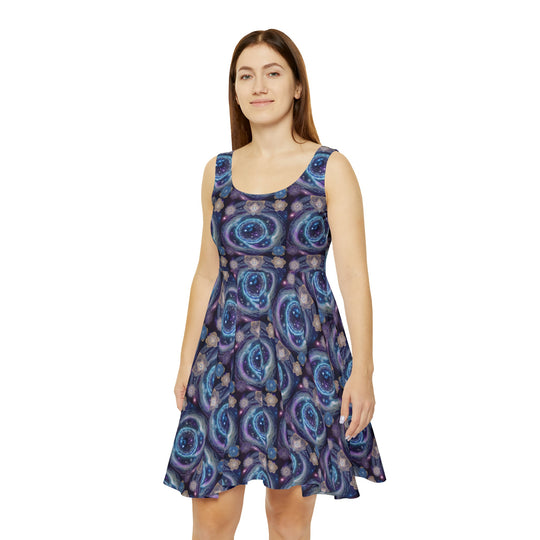 Floral Elegance Women's AOP Skater Dress - Creative Canvas Corner