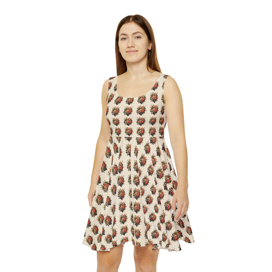 Golden Meadow Women's AOP Skater Dress - Creative Canvas Corner