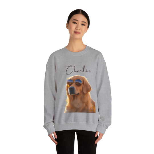 Golden Retriever Crewneck Sweatshirt - Creative Canvas Corner