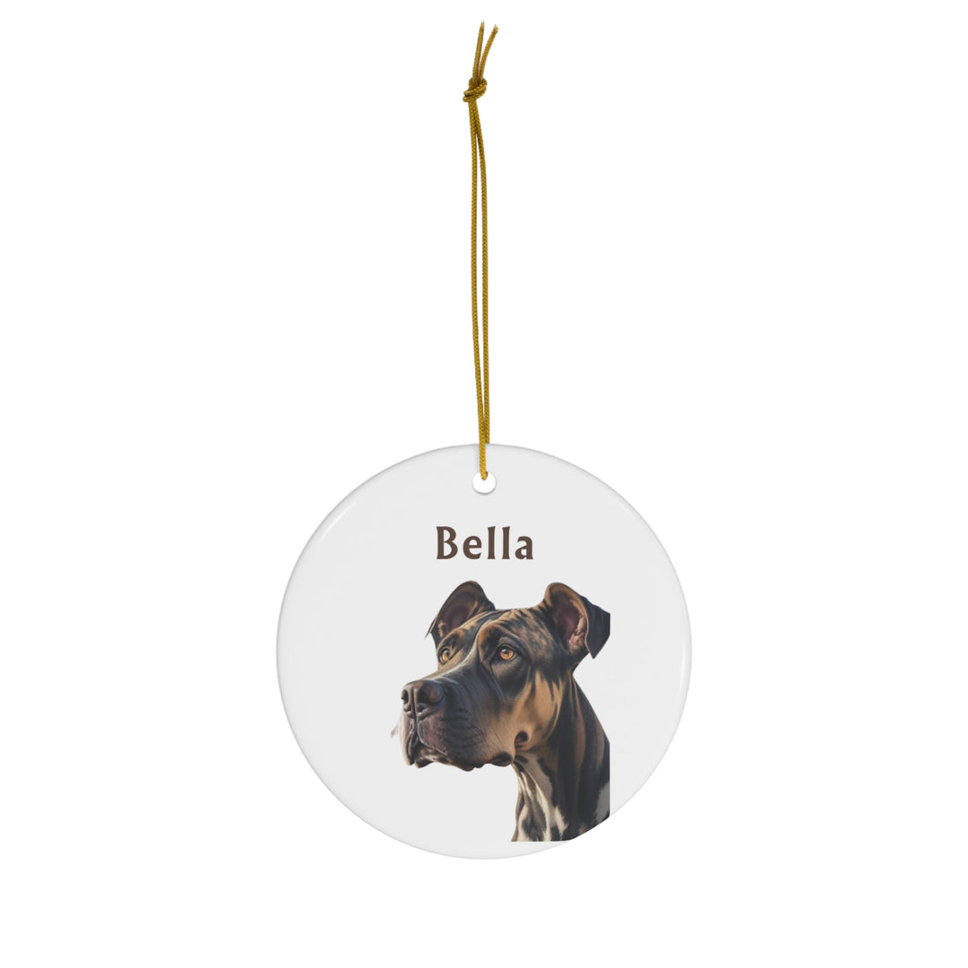 Great Dane Ornament Using Photo + Name Ornament Christmas Dog Ornament - Creative Canvas Corner