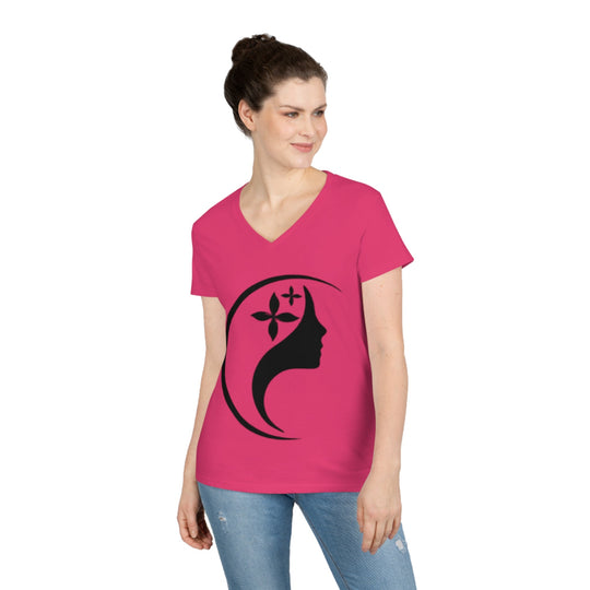 Ladies' V-Neck T-Shirt - Creative Canvas Corner