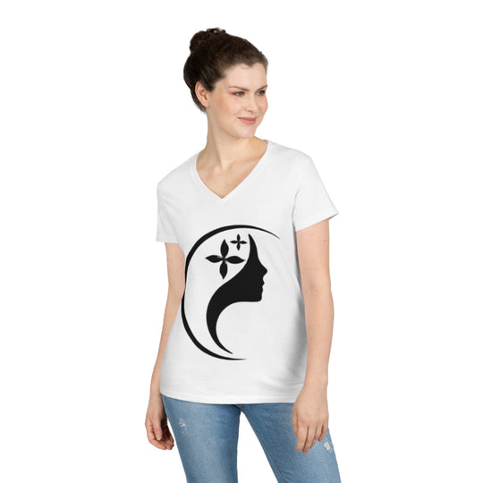 Ladies' V-Neck T-Shirt - Creative Canvas Corner