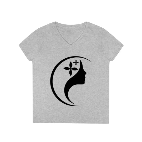 Ladies' V-Neck T-Shirt - Creative Canvas Corner