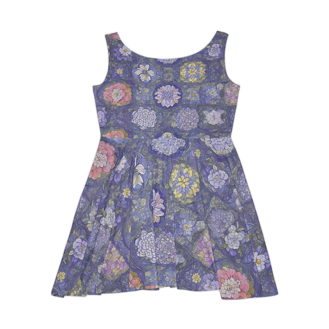 Luminous Cascade Women's AOP Skater Dress - Creative Canvas Corner