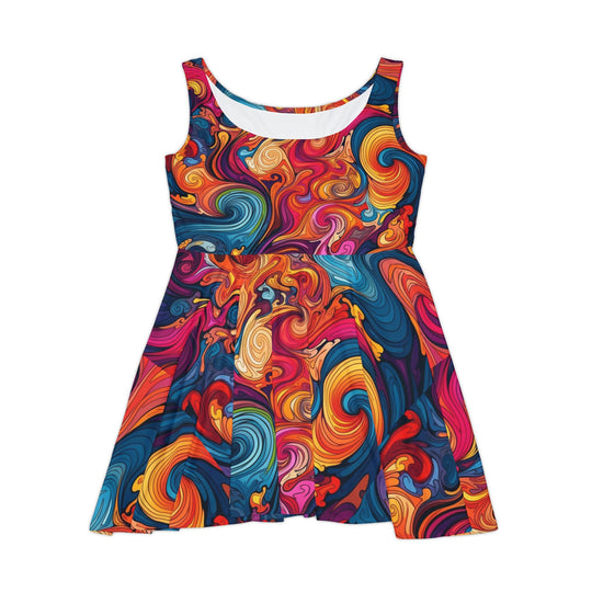 Lunar Luminescence Women's AOP Skater Dress - Creative Canvas Corner