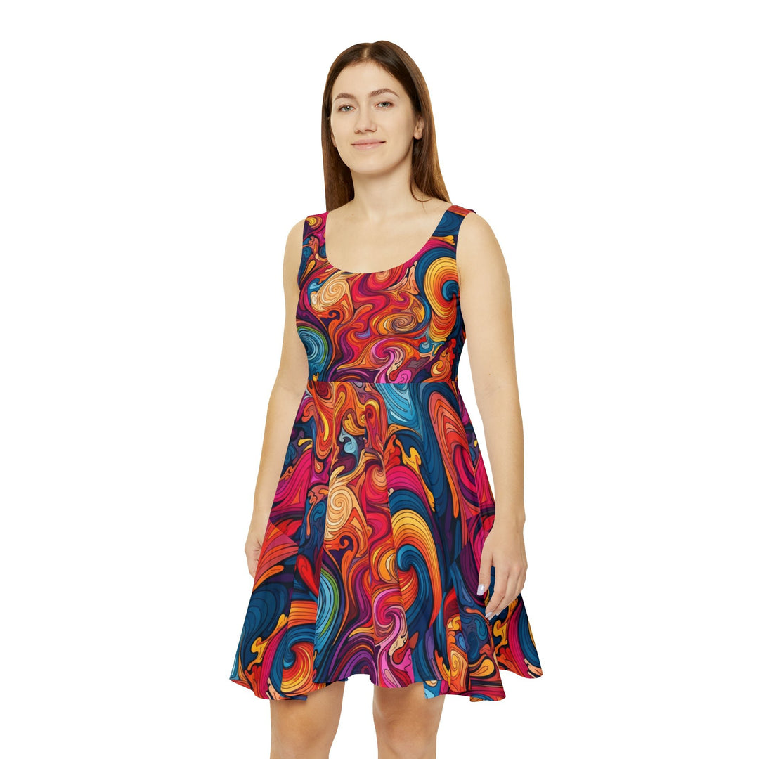 Lunar Luminescence Women's AOP Skater Dress - Creative Canvas Corner