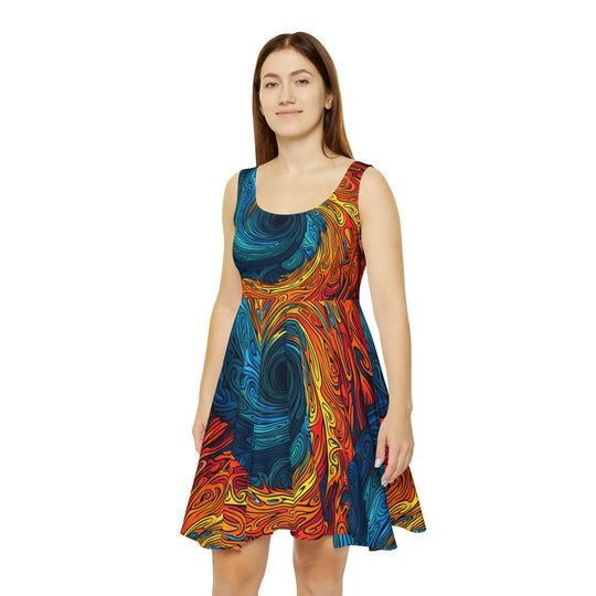 Midnight Rose Garden Women's AOP Skater Dress - Creative Canvas Corner