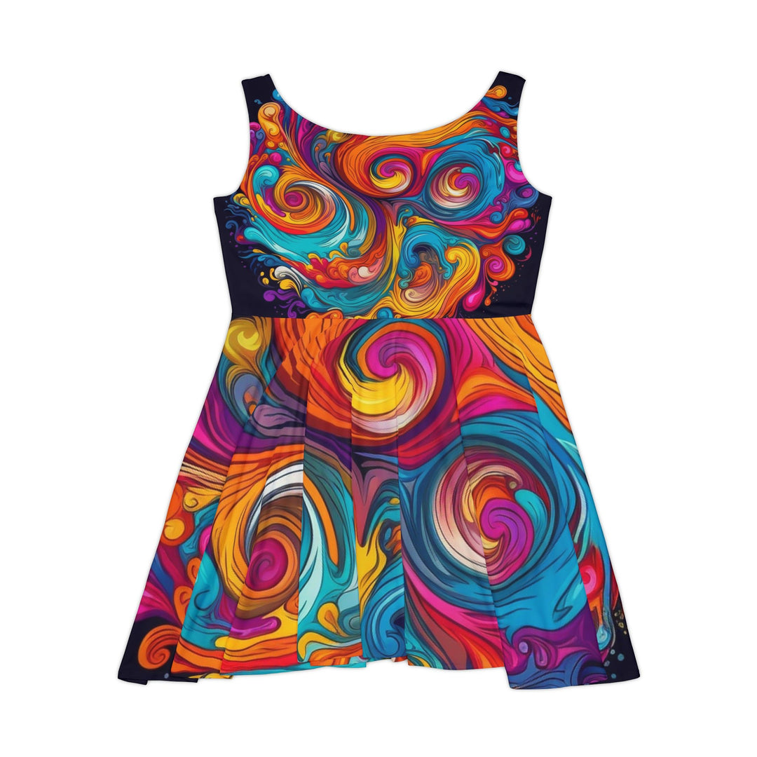 Sapphire Serenity Women's AOP Skater Dress - Creative Canvas Corner