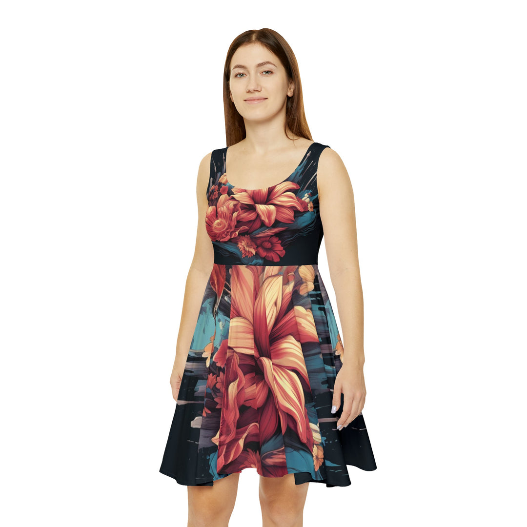 Sapphire Twilight Women's AOP Skater Dress - Creative Canvas Corner