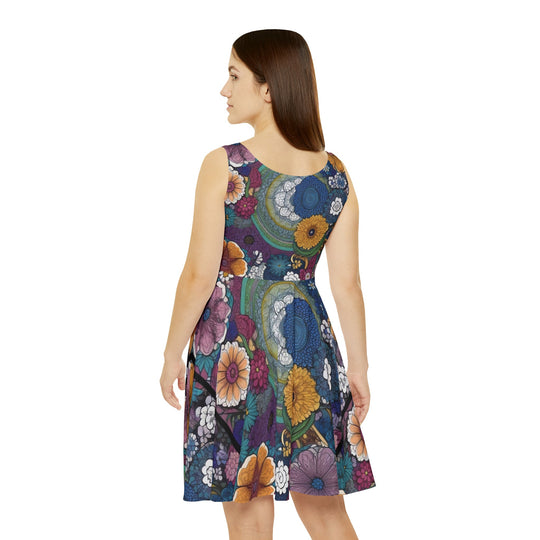 Serene Petals Women's AOP Skater Dress - Creative Canvas Corner