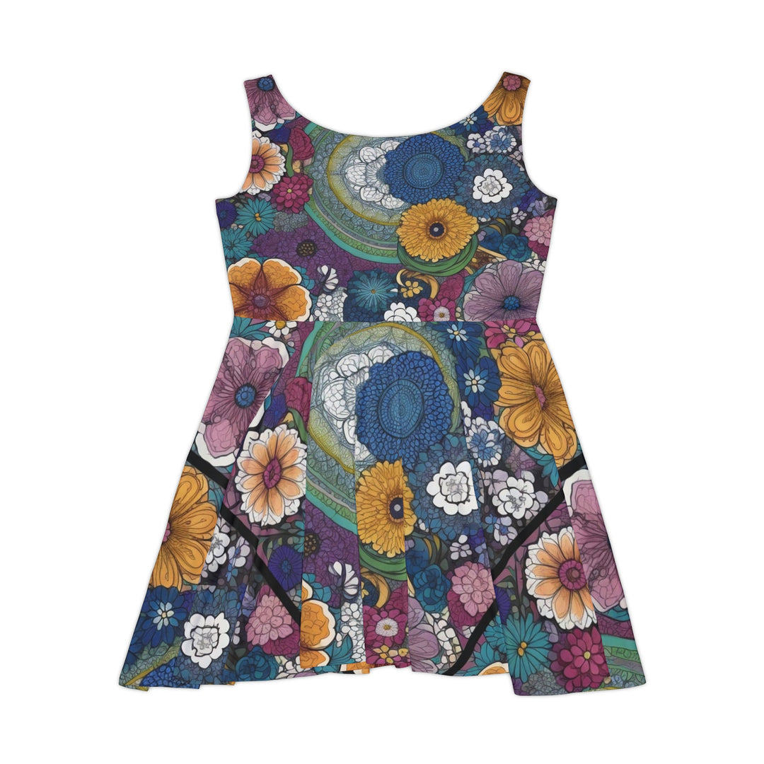 Serene Petals Women's AOP Skater Dress - Creative Canvas Corner