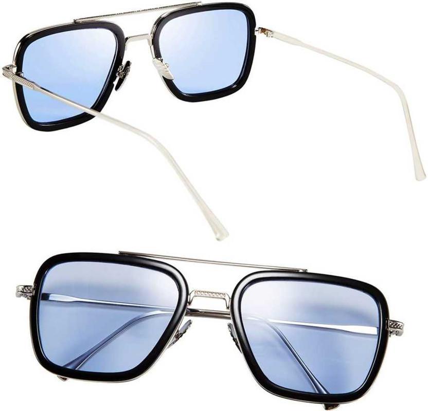 Square Sunglasses Silver Frame - Creative Canvas Corner