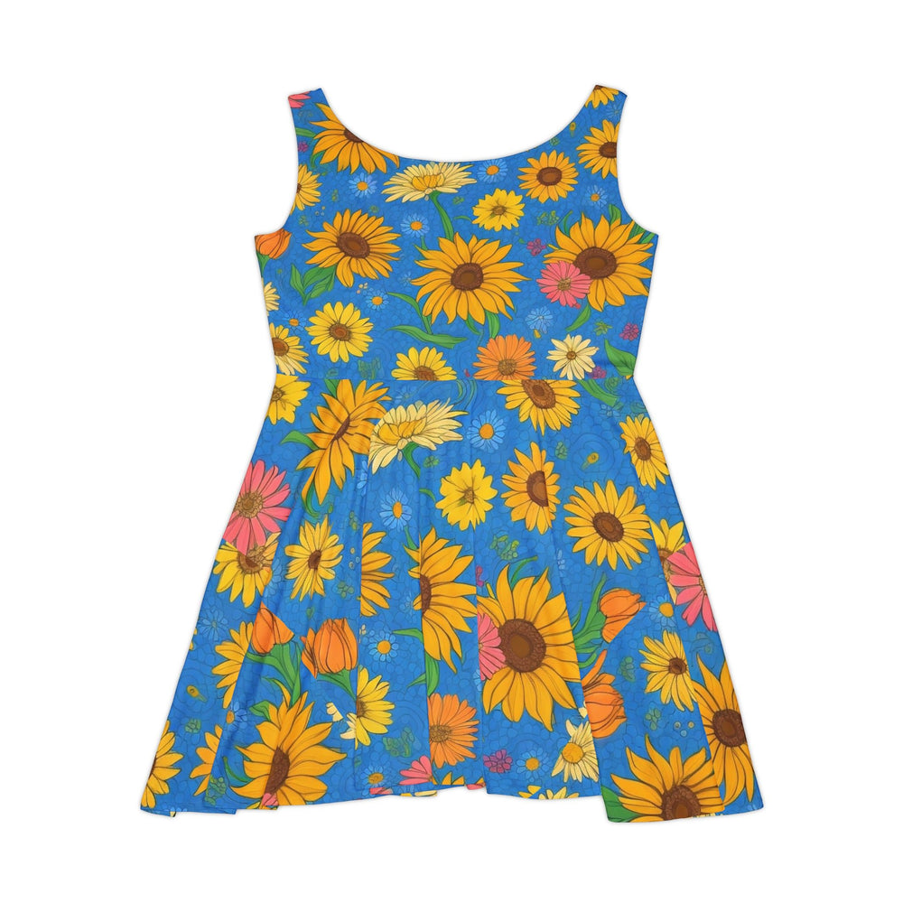 Sun-Kissed Blooms Women's AOP Skater Dress - Creative Canvas Corner