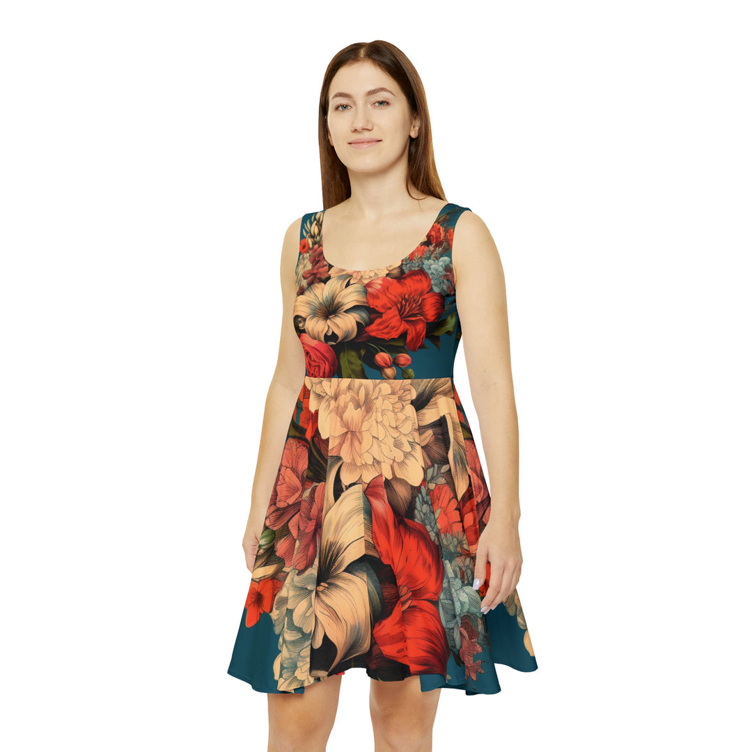 Sunny Serenade Women's AOP Skater Dress - Creative Canvas Corner