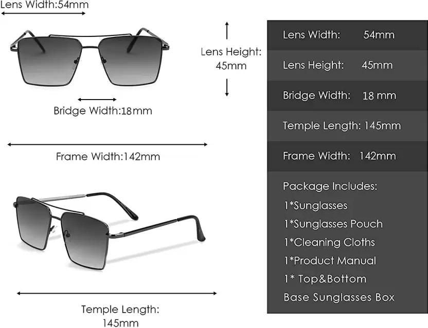 UV Protection Retro Square Sunglasses - Creative Canvas Corner