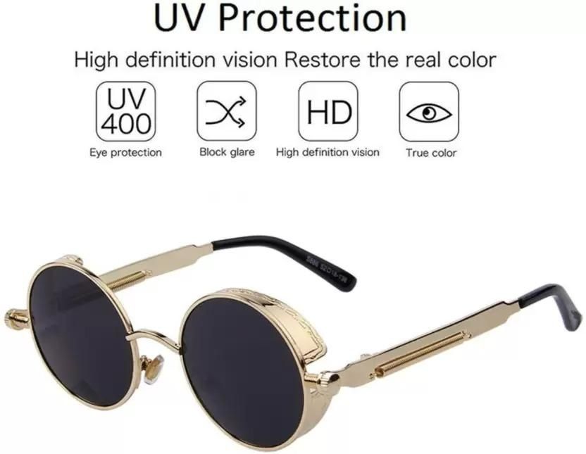 UV Protection Round Sunglasses - Creative Canvas Corner