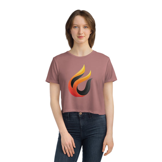 Women's Flowy Cropped Tee - Creative Canvas Corner