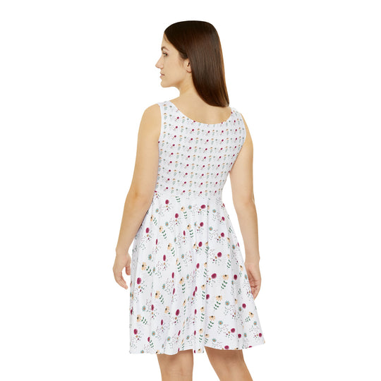 Women's Skater Dress with beautiful set of flowers - Creative Canvas Corner